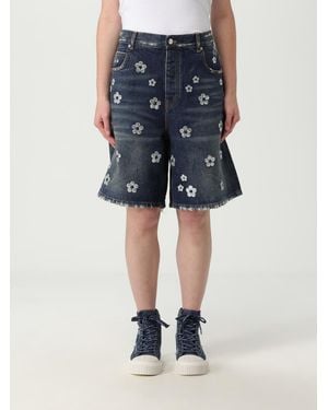 Marc Jacobs Embroidered Denim Shorts - Blue