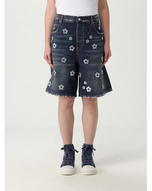 Marc Jacobs Embroidered Denim Shorts - Blue