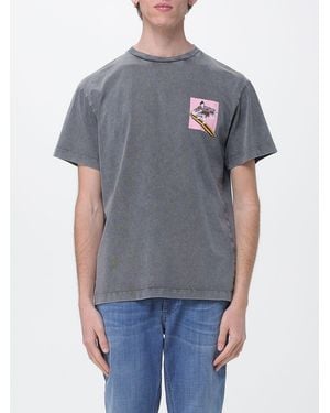 Mauna Kea Printed Cotton T-Shirt - Grey