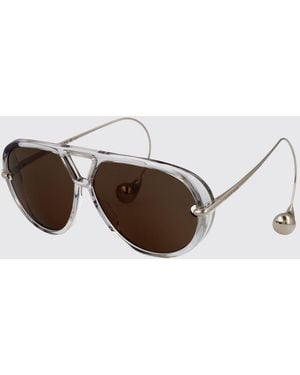 Bottega Veneta Bv1273S Metal And Acetate Sunglasses - Gray