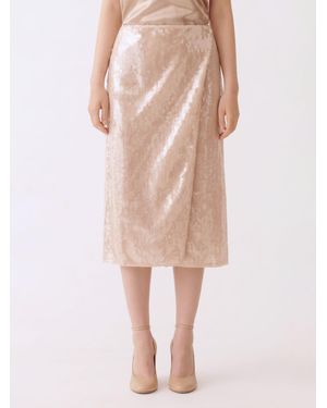 Fabiana Filippi Sequin Wrap Skirt - Pink