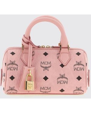 MCM Ella Mini Boston Bag - Pink