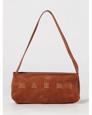 Marni Sac Porté Épaule Femme - Marron