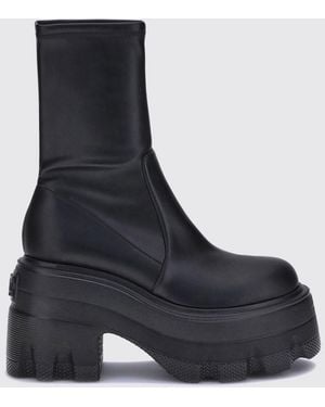 Casadei Maxxxi Knee-High Boots With A Sock-Style Ankle And Platform Sole - Black