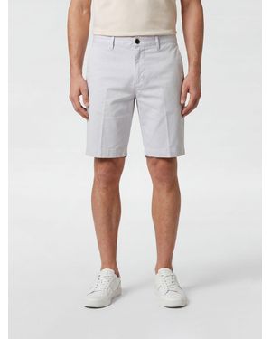 Incotex Stretch Cotton Chino Shorts With Slash Pockets And Mid-Rise Waist - Grey
