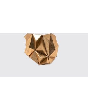 Monies Chromed Wooden Bracelet With Leaves - Metallic