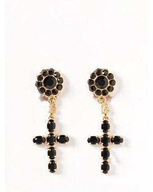 Dolce & Gabbana Dolce &Amp Gabbana Cross Earrings - Black