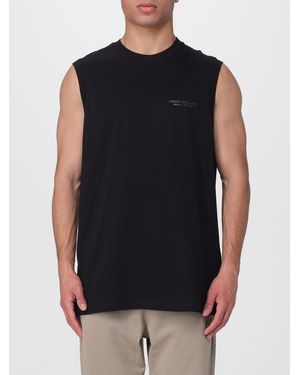 ARMANI EXCHANGE Cotton Jersey Tank Top With Logo - Black