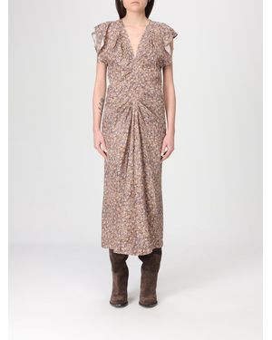 Isabel Marant Lyndsay Floral Print Silk Midi Dress - Pink