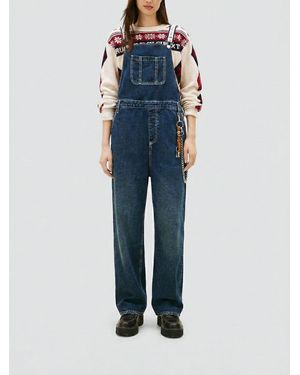Tommy Hilfiger Cotton Blend Overalls - Blue