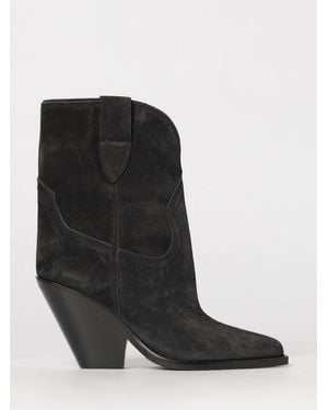 Isabel Marant Leyane Suede Ankle Boots - Black