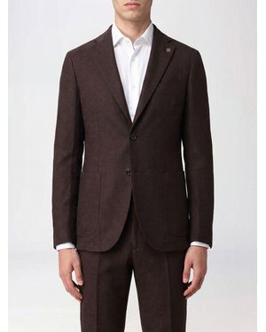 Tagliatore Single-Breasted Blazer With Peak Lapels And Patch Pockets - Grey
