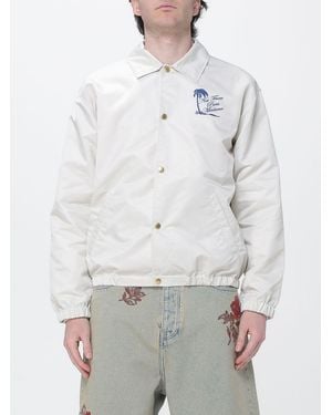 Drole de Monsieur Printed Nylon Shirt Jacket - Grey
