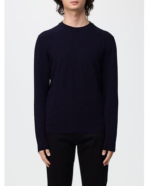 Brooksfield Two-Tone Crewneck Sweater - Blue