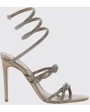 Rene Caovilla Flat Sandals - Metallic