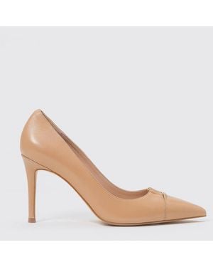 Twinset Leather Pumps - Natural