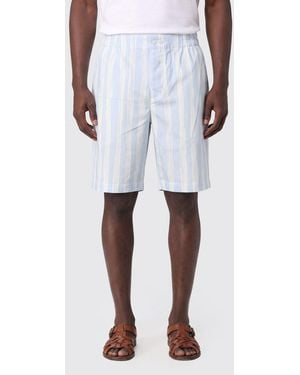 Jacquemus Striped Linen Blend Shorts - White