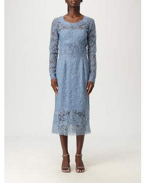 ワンピース ERMANNO SCERVINO Woman Dress Gnawed Blue D472Q354EQC S4217 ERMANNO SCERVINO: Dress woman - Gnawed Blue | Ermanno