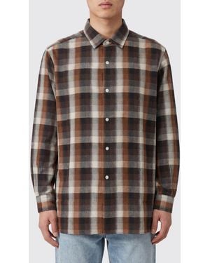 Nanamica Checked Cotton Blend Shirt - Brown