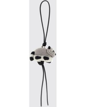 Loewe Portachiavi Raccoon A Forma Di Procione - Bianco