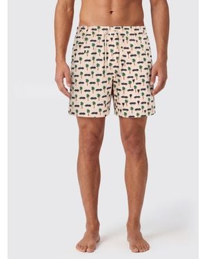 MC2 Saint Barth Printed Boxer Swim Trunks - White