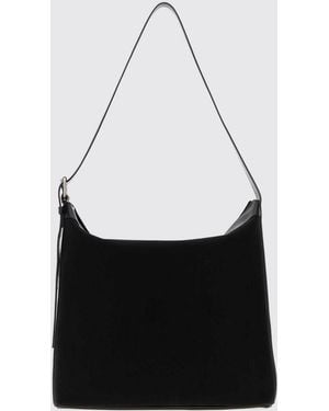 A.P.C. Vera Suede Leather Crossbody Bag With Zip Closure - White