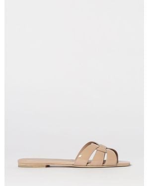 Saint Laurent Nu Pieds 05 Tribute Patent Leather Mules - Pink