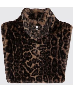 Apparis Halswärmer Aus Kunstpelz Mit Animal-Print Und Reißverschluss - Schwarz