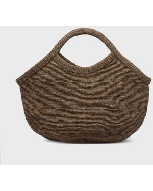 IBELIV Pure Raffia Tote Bag - Brown