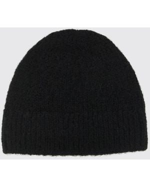 Dries Van Noten Ribbed Wool And Alpaca Blend Beanie - Black