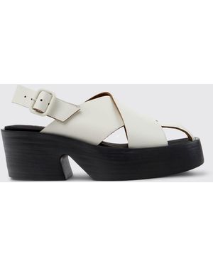 Camper Flat Sandals - White