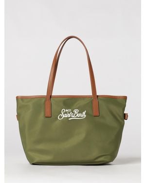 MC2 Saint Barth Nylon Bag With Embroidered Logo - Green