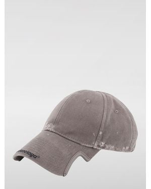 Balenciaga Cappello Da Baseball Con Ricamo - Grigio