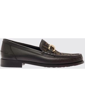 Fendi O'Lock Penny Loafers - White