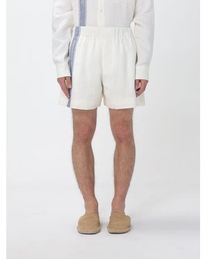 JW Anderson Linen Shirt With Logo - White