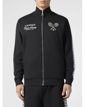Philipp Plein Sporty Tennis Club Bomber Jacket - Black