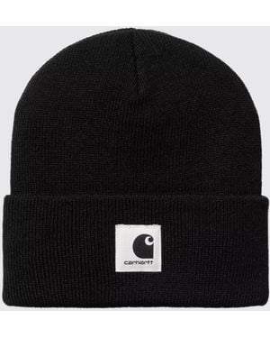 Carhartt Bonnet Beanie En Acrylique Avec Revers Et Logo Brodé - Noir