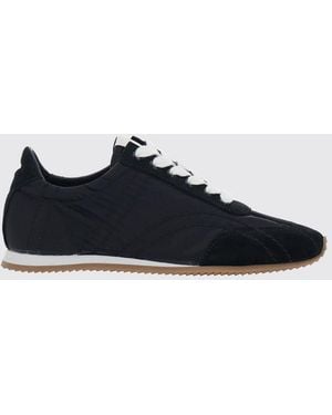 TOTEME Bicolor Recycled Nylon And Suede Sneakers - Black