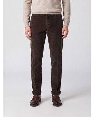 Dondup Gaubert Slim Fit Corduroy Chino Pants - Brown
