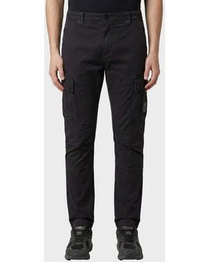 C.P. Company Stretch Cotton Cargo Trousers - Black