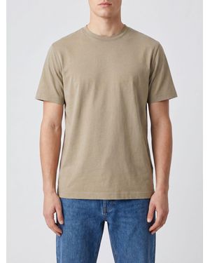 Circolo 1901 Camiseta De Manga Corta Y Cuello Redondo En Puro Algodón - Neutro