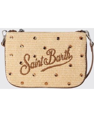 MC2 Saint Barth Parisienne Basttasche Mit Gesticktem Logo - Natur