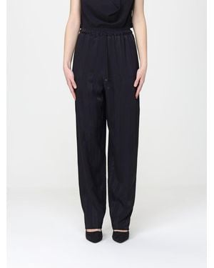 Elisabetta Franchi Satin Straight Trousers - Blue