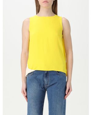 MSGM Sleeveless Top Casual Wear - Yellow