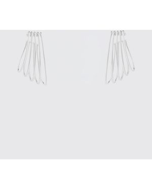 FEDERICA TOSI Asymmetrical Dangling Ear Cuff - White