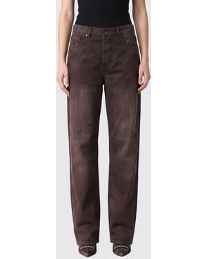 DIESEL 1996 D-Sire Low-Rise Wide-Leg Jeans - Brown