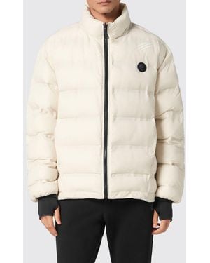 Philipp Plein Nylon Bomber Jacket - Natural