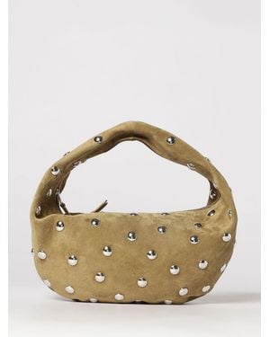 KHAITE Olivia Suede Bag - Metallic