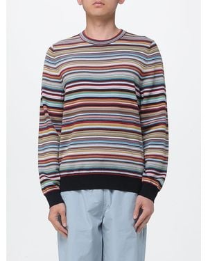Paul Smith Striped Merino Wool Jumper - Grey