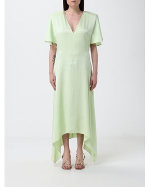 Stella McCartney Asymmetric Satin Dress - Green